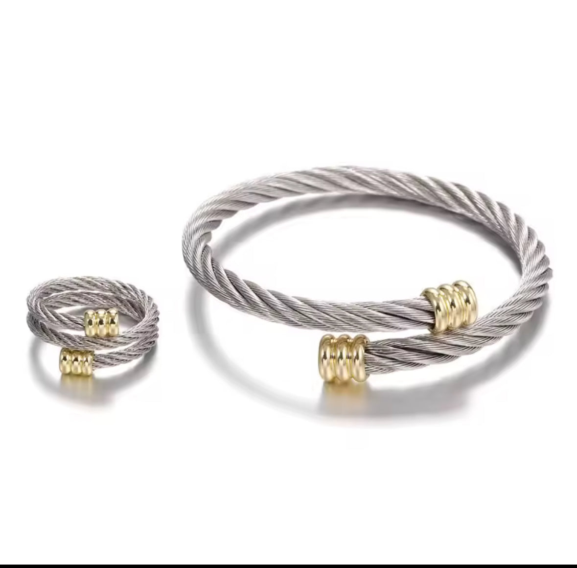 Bracelet and ring set..