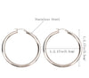 E899-GOLD THICK HOOP EARRING