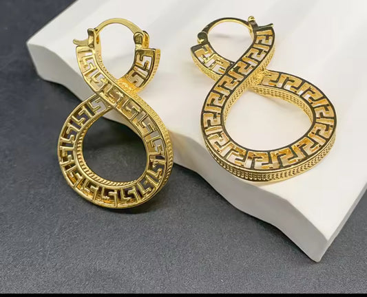 Vintage gold plated design inspire earrings