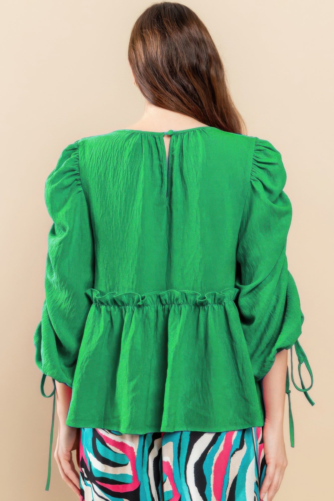 Round Neckline Babydoll Top - Flattering Babydoll Silhouette