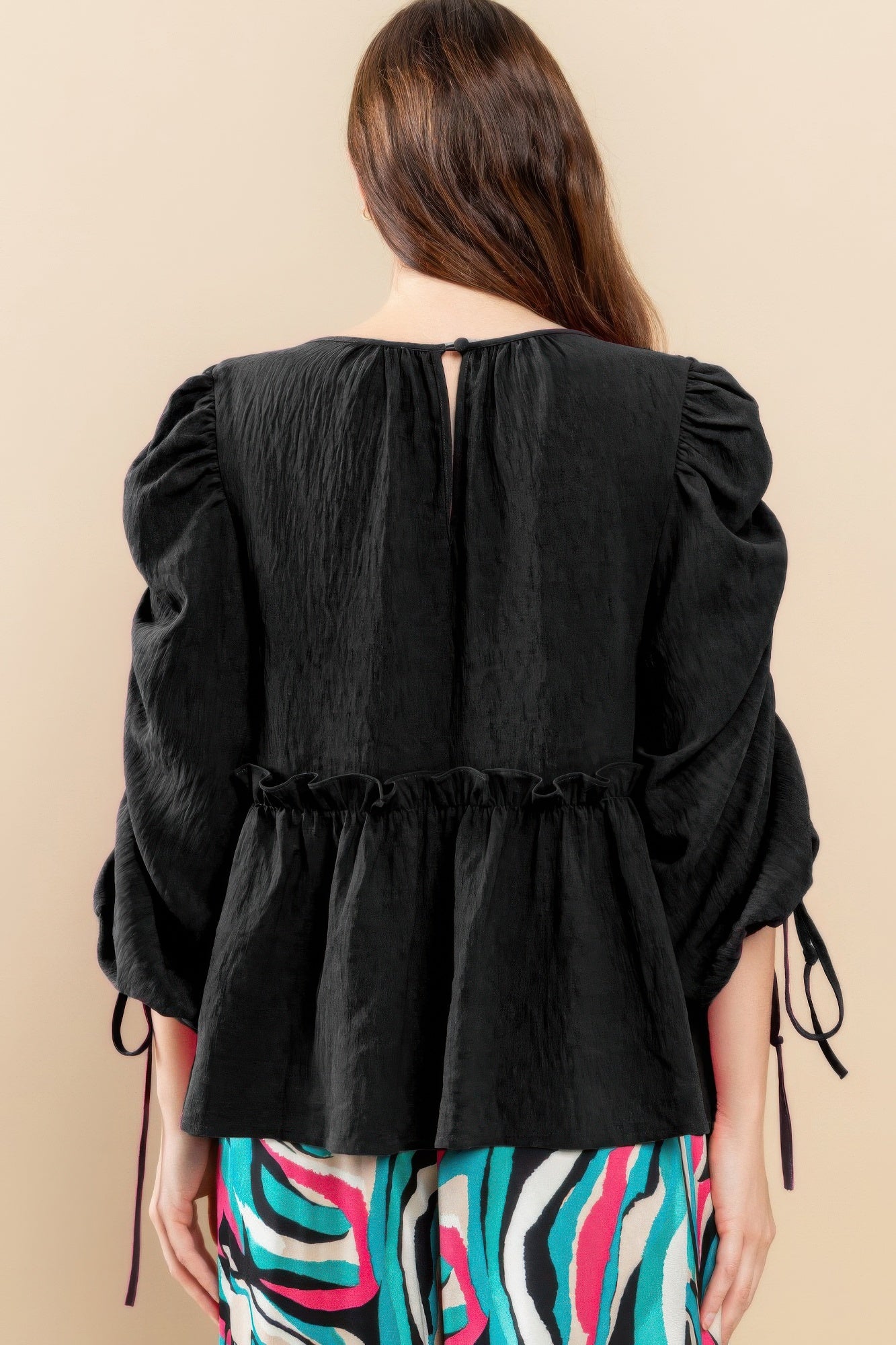 Round Neckline Babydoll Top - Flattering Babydoll Silhouette