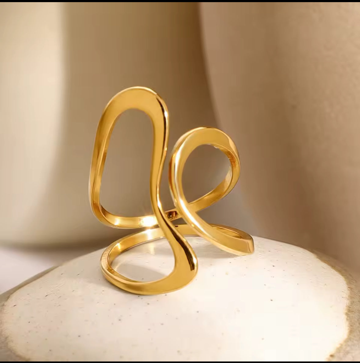 Stainless Steel Unique Original Gold Thumb Ring