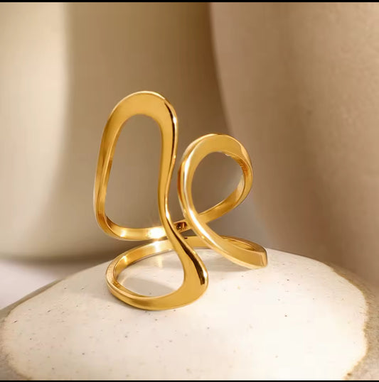 Stainless Steel Unique Original Gold Thumb Ring