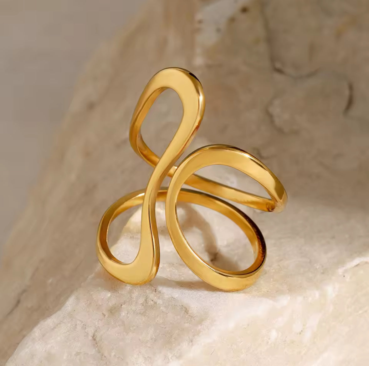 Stainless Steel Unique Original Gold Thumb Ring