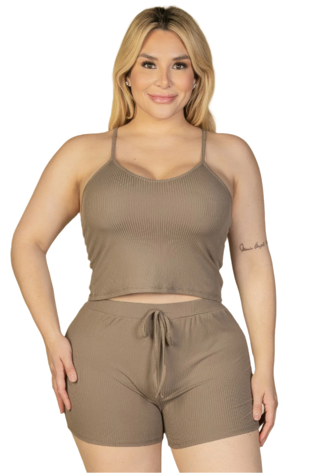 Ribbed Ease Cami Top & Shorts Set