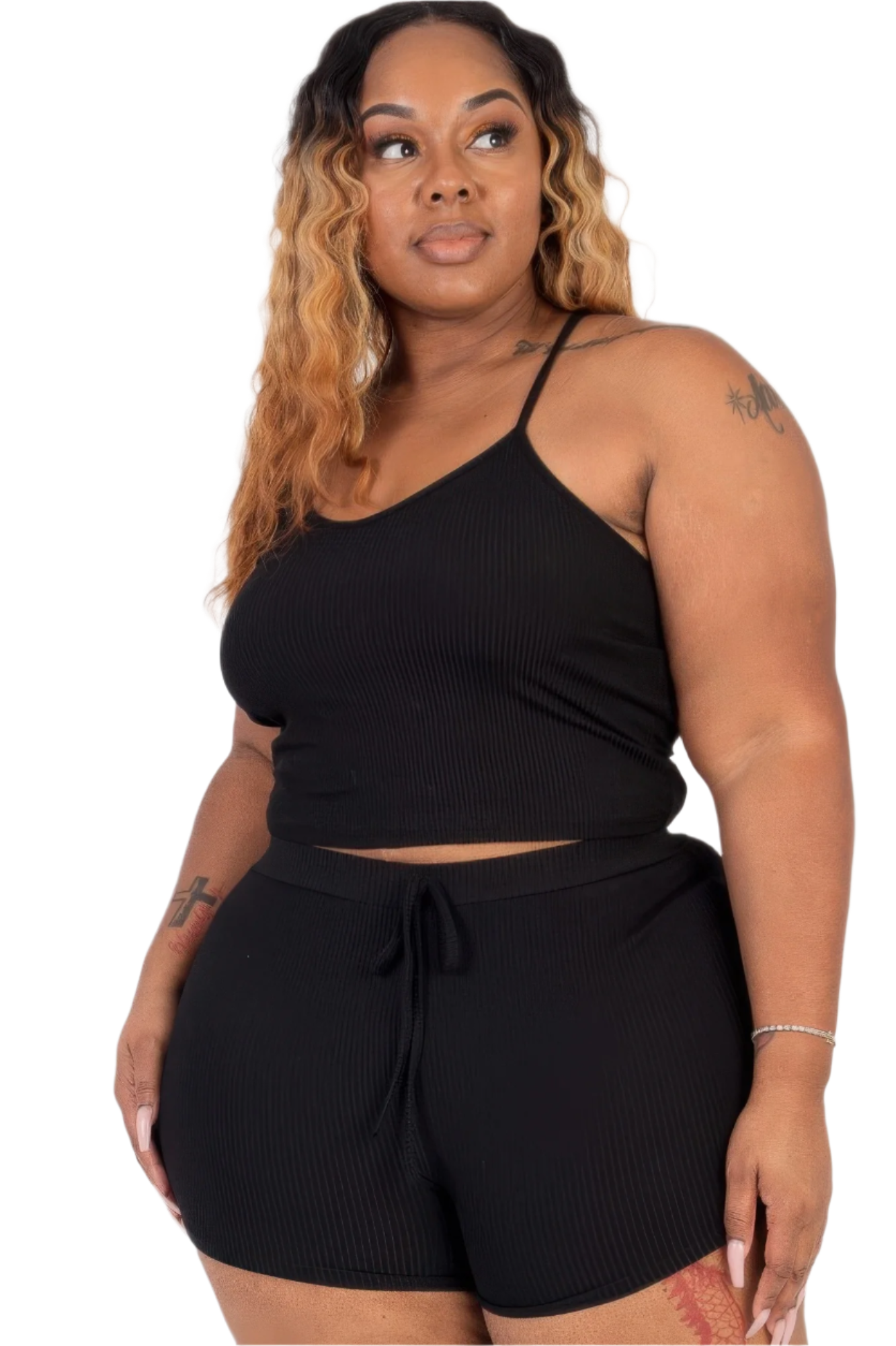 Ribbed Ease Cami Top & Shorts Set