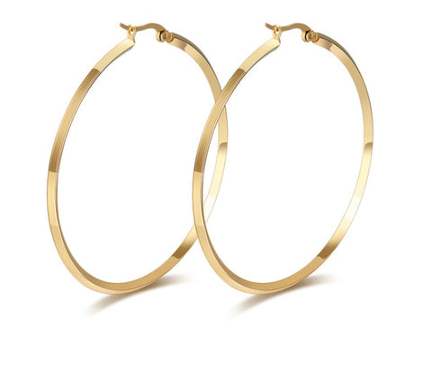 Picture of E888 GOLD FILLED HOOP EARRINGS