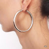E899-GOLD THICK HOOP EARRING