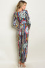 Beautiful  Fitted Multicolor Long Sleeve Jumpsuit